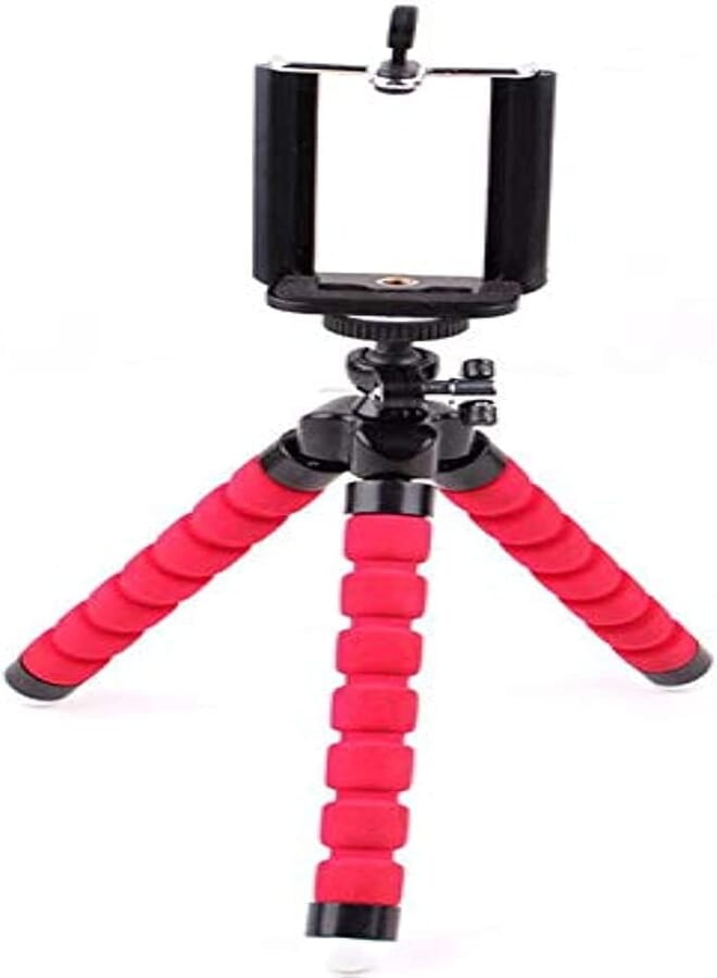 DoWin 3 In One Mini Flexible Octopus Tripod Phone Holder Bracket Holders Stand for Gopro for smartphone-RED